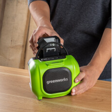 Беспроводная акустическая система Greenworks GPT-MNBS 24V с гибридным питанием (без АКБ и ЗУ)