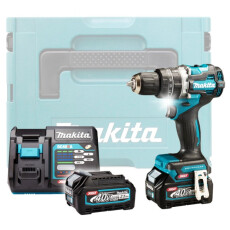 Аккумуляторная ударная дрель-шуруповерт MAKITA XGT HP002GD201 в кейсе