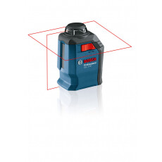 Нивелир лазерный линейный BOSCH GLL 2-20 с держателем в чем.