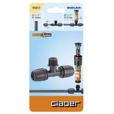 Муфта T-образная Claber 1/2" с резьбой
