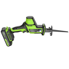Аккумуляторная сабельная пила бесщеточная Greenworks GPT-СRS-25 24В (АКБ 2Ач + ЗУ)