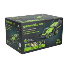 Аккумуляторная газонокосилка Greenworks GD40LM411K5 40V (АКБ 5 А/ч + ЗУ)