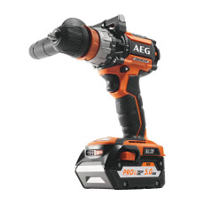 Аккумуляторная ударная дрель-шуруповерт AEG BSB18C2BLLI-202C (2 АКБ 5Ач + ЗУ)
