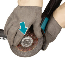 Аккумуляторная углошлифмашина MAKITA DGA 519 Z в кор. (без АКБ и ЗУ)