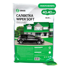 Салфетка GraSS "WIPER SOFT" 100% микрофибра, 40*40 cм