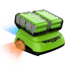 Ультрабыстрое двойное зарядное устройство Greenworks 24V G24X2C8 8A