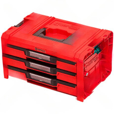 Ящик для инструмнта с 3-мя выдвижными ящиками Qbrick System PRO Drawer 3 Toolbox Expert RED Ultra HD
