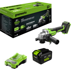 Аккумуляторная углошлифмашина Greenworks AG590 24В (АКБ 8Ач + ЗУ)