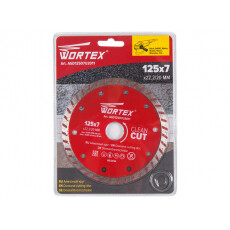 Алмазный круг 125х22 мм универс. Turbo WORTEX (сухая резка)