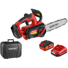 Аккумуляторная цепная пила WORTEX CEC 2518-3 в чем. ALL1 XLT SET