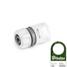 Коннектор с аквастопом BRADAS WHITE LINE 1/2"