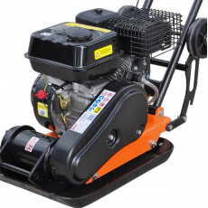 Виброплита Skiper C60PRO-2 (168F, колёса, мат)