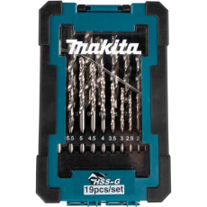 Набор сверл по металлу Makita HSS-G 19 шт. (1-10 мм, шаг 0.5 мм)