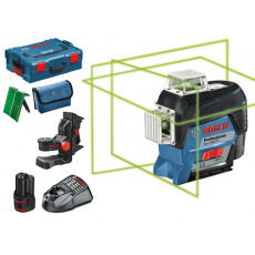 Нивелир лазерный линейный BOSCH GLL 3-80 CG c аккумулятором L-BOXX