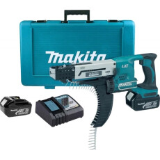 Аккумуляторный магазинный шуруповерт Makita DFR550RFE в чем. (2 АКБ 3Ач + ЗУ)