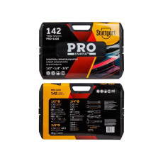 Набор инструментов 1/4", 3/8", 1/2" 6 граней 142 предмета PRO STARTUL Stuttgart (PRO-142S)