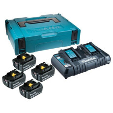 Аккумулятор MAKITA BL 1860 B 18.0 В, 4х6.0 А/ч + зарядное DC18RD (MakPac)