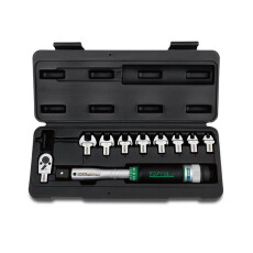 Ключ динамометрический 6-30 Нм 3/8" + рожковые насадки 7-14мм TOPTUL (GAAI1001)