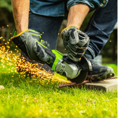 Аккумуляторная углошлифмашина Greenworks GD24AG 24В (АКБ 4А/ч + ЗУ)