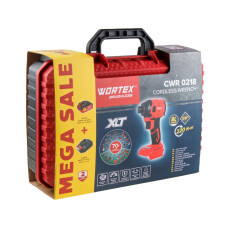 Аккум. ударный гайковерт WORTEX CWR 0218 XLT в чем. (АКБ 4Ач + ЗУ)