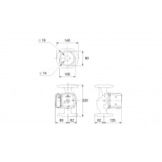 Циркуляционный насос Grundfos UPS 32-80 F 220 (95906458)