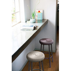 Стул барный уличный Keter Cozy bar stool (Коузи Бар), фиолетовый