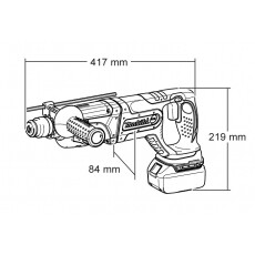 Аккум. перфоратор MAKITA DHR 241 RFE