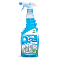 Средство для стекол и зеркал GraSS "Clean Glass" (голубая лагуна). 600 мл.