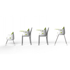 Стул детский KETER Multi Dine-leg separator, белый/салатовый