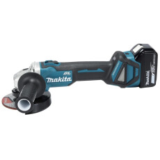 Аккумуляторная углошлифмашина MAKITA LXT DGA511RTJ в кейсе (2 АКБ 5Ач + ЗУ)