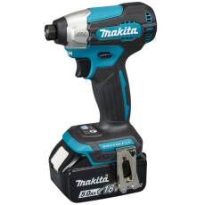 Аккумуляторный ударный шуруповерт MAKITA DTD157RTJ в чем. (2 АКБ 5Ач + ЗУ)