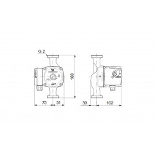 Циркуляционный насос Grundfos UPS 32-40 180 (96281389)