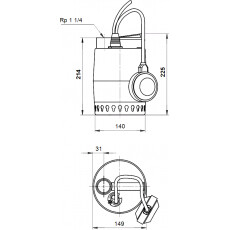 Погружной насос Grundfos Unilift KP 150 A 1