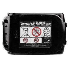 Аккумулятор MAKITA LXT BL1850B 18.0 В, 5.0 А/ч, Li-Ion