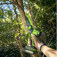 Мини-пила цепная аккумуляторная Greenworks GD24CS15 24В (без АКБ и ЗУ)