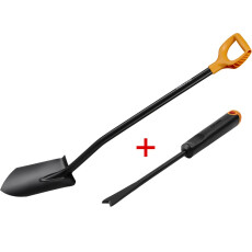 Лопата штыковая FISKARS Solid + АКЦИЯ (нож для прополки)