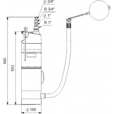 Погружной насос Grundfos SBA 3-35 AW