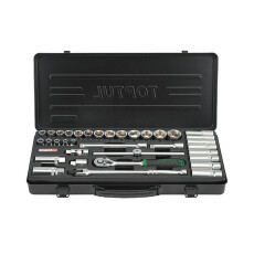 Набор головок 3/8" 6-24мм 6 граней 35 предметов TOPTUL (GBB3514)