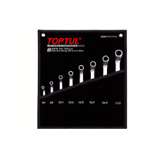 Набор ключей накидных 6-32мм 12шт (черное полотно) TOPTUL (GPAI1202)