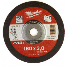 Диск отрезной по металлу 180 мм/3мм MILWAUKEE SC 42/180