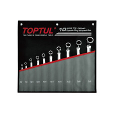 Набор ключей накидных 6-27мм, 75° 10 шт. TOPTUL (GPCI1001)