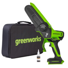 Мини-пила цепная аккумуляторная Greenworks GD24CS15 24В (без АКБ и ЗУ)
