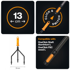 Культиватор три зуба FISKARS OneClick