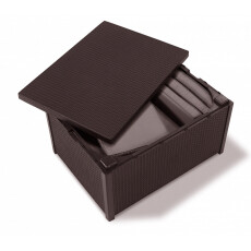 Столик-сундук Keter Arica rattan storage table (Арика раттан), коричневый