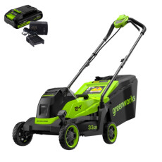 Аккумуляторная газонокосилка Greenworks GD24LM331K2 (АКБ 2Ач + ЗУ)