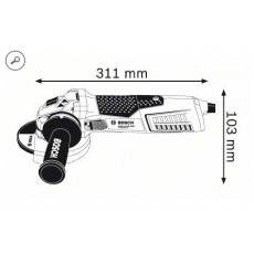 Угловая шлифмашина Bosch GWS 15-125 Inox Professional