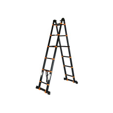 Лестница телескопическая 2-х секц. алюм. 210/420см, 2х5 ступ. 14,8кг BLACK LINE STARTUL (ST9932-042)