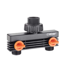 Распределитель 2-х канальный Claber 3/4"