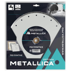 Диск алмазный несегментный METALLICA Optima 230x25,4/22,2мм, H=7мм по плитке