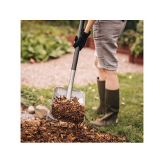 Лопата совковая FISKARS Ergonomic (серая) (1066712)